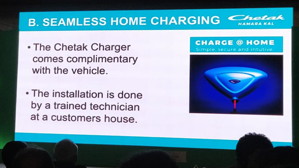 Bajaj Chetak Electric Scooter Charging