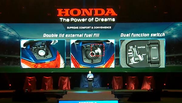 Honda Activa 6G Features — External Fuel Filler Cap