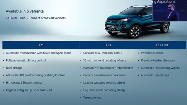 Tata Nexon EV Variants & Features