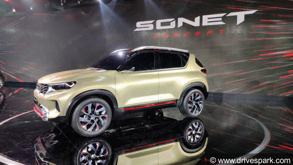 Auto Expo 2020: Kia Sonet Concept Unveiled - Expected Launch Date, Price, Mileage, Key Specs, Features & Images
