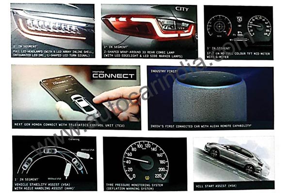 New Honda City ZX Features Leaked Ahead Of Launch: Top Spec Trim Brochure Revealed