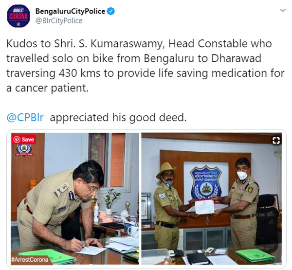 Karnataka Police Officer Covers 864 Kilometers On A Honda Activa: Delivers Medicines