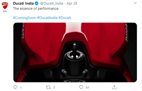 Ducati Panigale V2 Teaser Released: India Launch Expected In The Coming Weeks