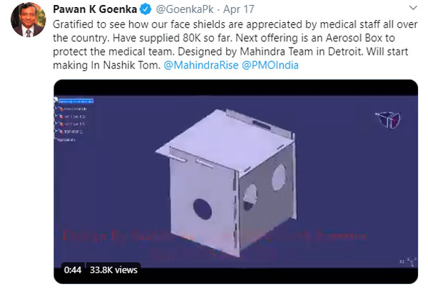 Mahindra Equips Medical Personnel With Game Changing Gear To Fight Coronavirus