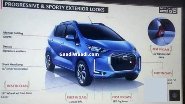 Datsun Redi-GO Facelift Photos, Variants & Features Leaked Ahead Of India Launch