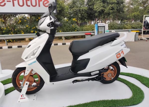 Hero Maestro Electric Scooter Proto Concept Spotted Ahead Of India Launch