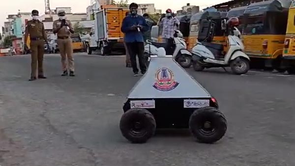 Chennai Police Deploy Remote Control Robot In Containment Zones To Ensure Lockdown Regulations Are Being Followed