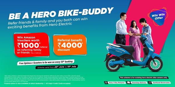 Hero Electric Launches The Be A Bike Buddy Referral Scheme: Here's Everything You Need To Know