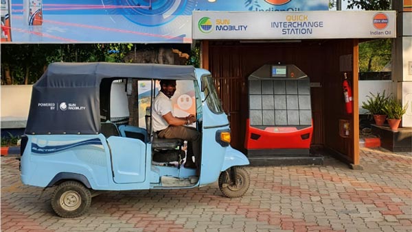 Battery Swapping Facility Launched By Indian Oil For Electric Vehicles