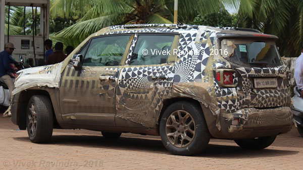 Spy Pics: Jeep Renegade Spotted Testing Ahead Of Launch In India
