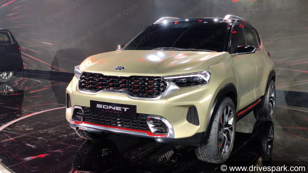 Spy Pics: Kia Sonet Spotted Testing In Production Ready Guise Ahead Of Launch
