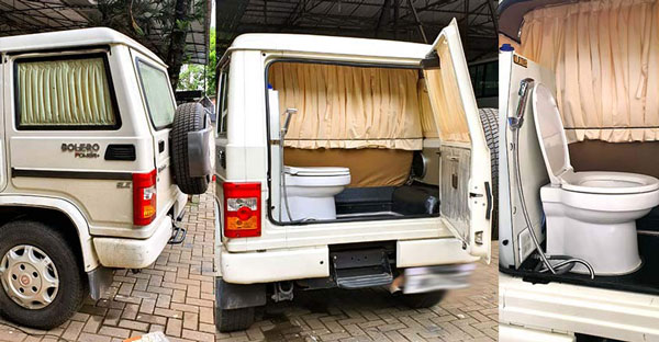 Mahindra Bolero Modified By Ojes Automobiles Features Portable Toilet