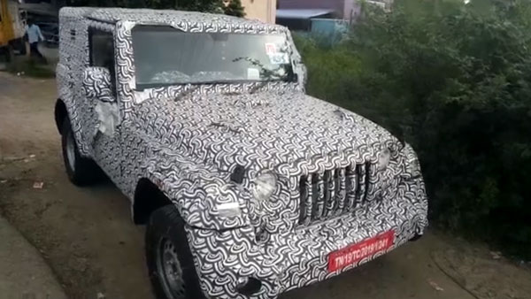 Spy Pics: New Mahindra Thar Diesel-Automatic Variant Interiors Spied In Video Revealing New Features & Equipments