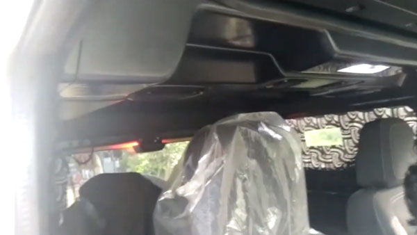 Spy Pics: New Mahindra Thar Diesel-Automatic Variant Interiors Spied In Video Revealing New Features & Equipments