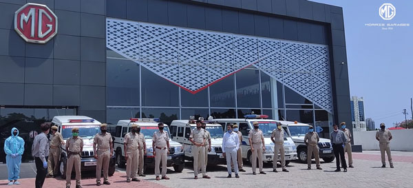 MG Motor India Sanitises Over 3000 Police Vehicles In 29 Days Due To Covid-19 Pandemic
