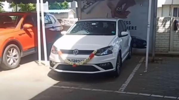 Brand New Volkswagen Polo Crashes At The Dealership Moments After Delivery