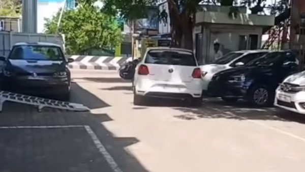 Brand New Volkswagen Polo Crashes At The Dealership Moments After Delivery