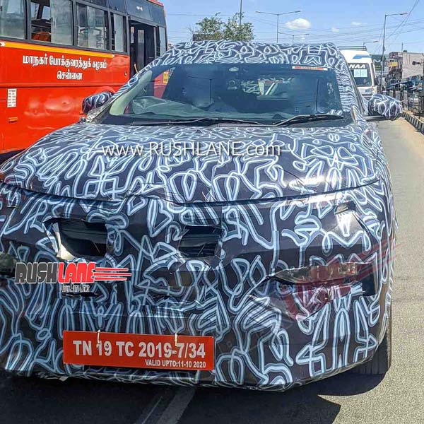 Spy Pics: Renault Kiger Spotted Testing Ahead Of Its India Launch