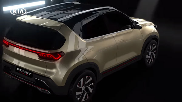 Kia Sonet SUV First Teaser Image Released Ahead Of World Premiere: Will Rival The Maruti Suzuki Vitara Brezza & Hyundai Venue
