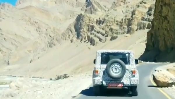 Spy Pics: New Mahindra Thar Production Ready Model Spied Testing In Himalayas