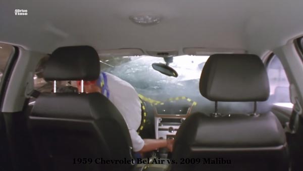 Crash Test Video Shows How Safety Has Improved Between Old And New Cars