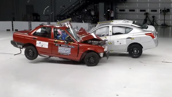Crash Test Video Shows How Safety Has Improved Between Old And New Cars