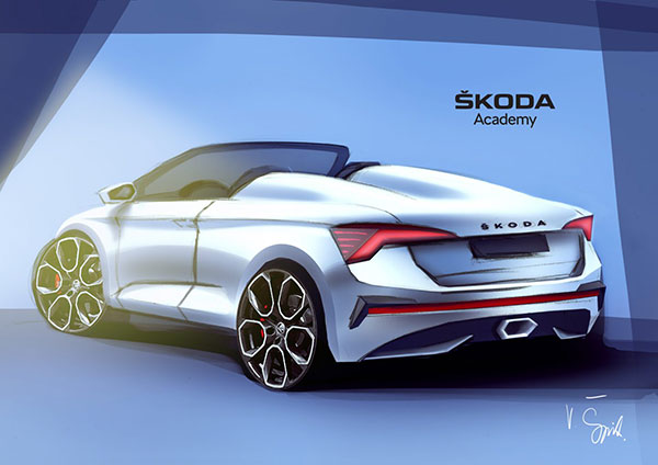 Skoda Unveils Slavia Roadster Built By Its Student Car Project