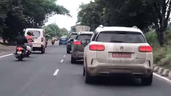 Spy Pics: Citroen C5 Aircross Production-Ready Model Spotted Testing In India