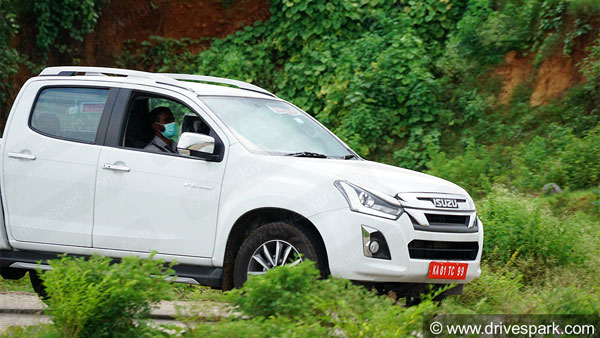 Spy Pics: Isuzu V Cross BS6 Production Ready Pickup SUV Spotted Testing Ahead Of Launch