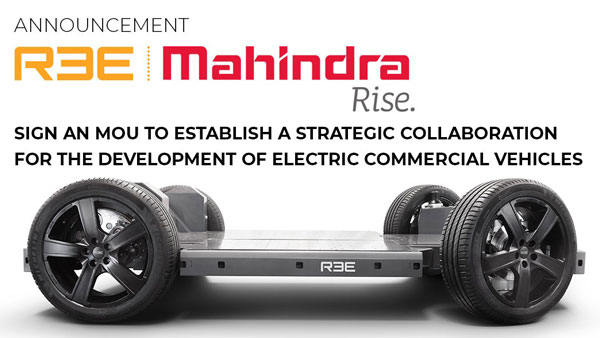 Mahindra & Ree Automotive Partners For Electric Commercial Vehicle Development