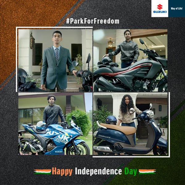 Suzuki ‘Park For Freedom’ Independence Day Campaign Launched To Salute Corona Warriors