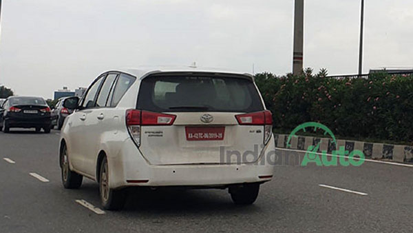 Spy Pics: Toyota Innova Crysta CNG Production Ready Model Spotted Testing Ahead Of Launch