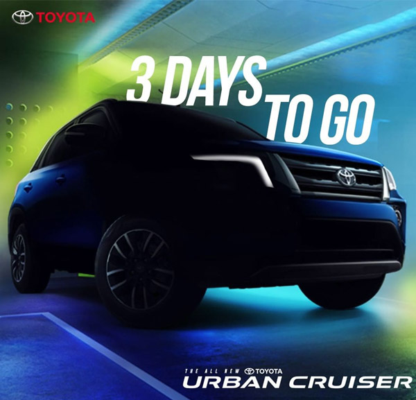 Toyota Urban Cruiser Pre-Bookings To Commence From 22nd August