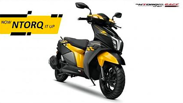 TVS Ntorq Race Edition In Yellow Paint Scheme Leaked Ahead Of Launch: Details