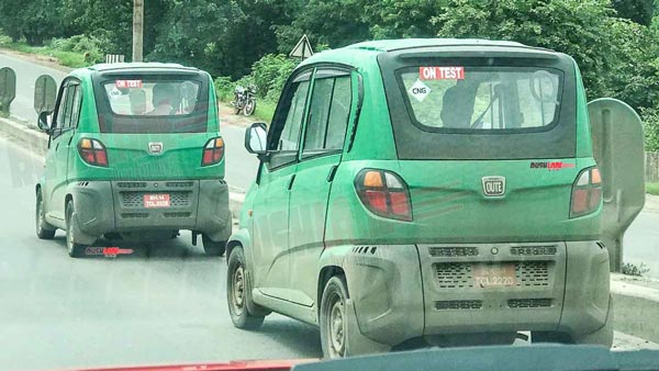 Spy Pics: Bajaj Qute BS6 Spotted Testing Ahead Of Launch In India