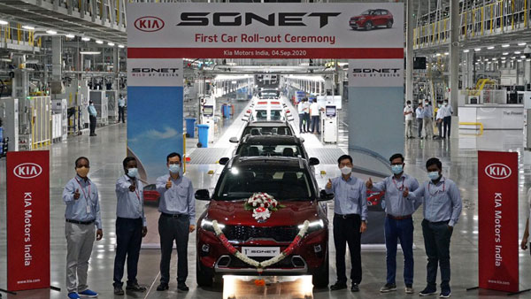 Kia Sonet India Launch: First Compact-SUV Rolled Out Of Production Line