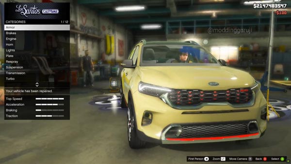 Kia Sonet In GTA 5 Game Alongside Rival Maruti Suzuki Vitara Brezza: Watch The Video Here