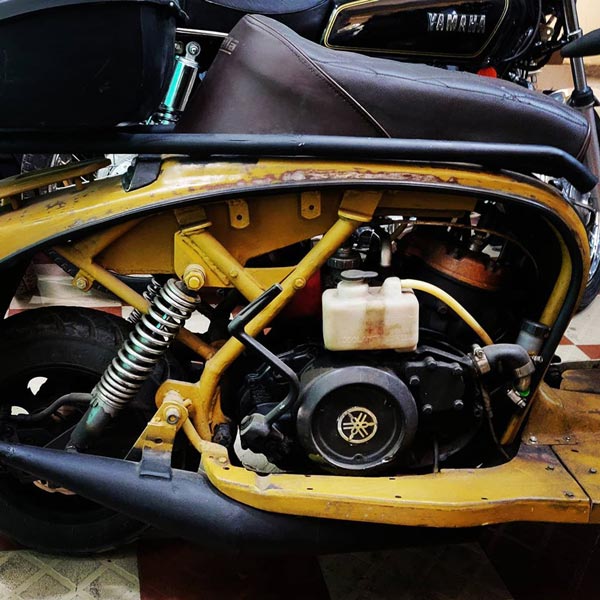 Lambretta Modified Scooter Powered By 350cc Twin Cylinder Two Stroke Lambretta Modified Scooter Powered By 350cc Twin Cylinder Two Stroke