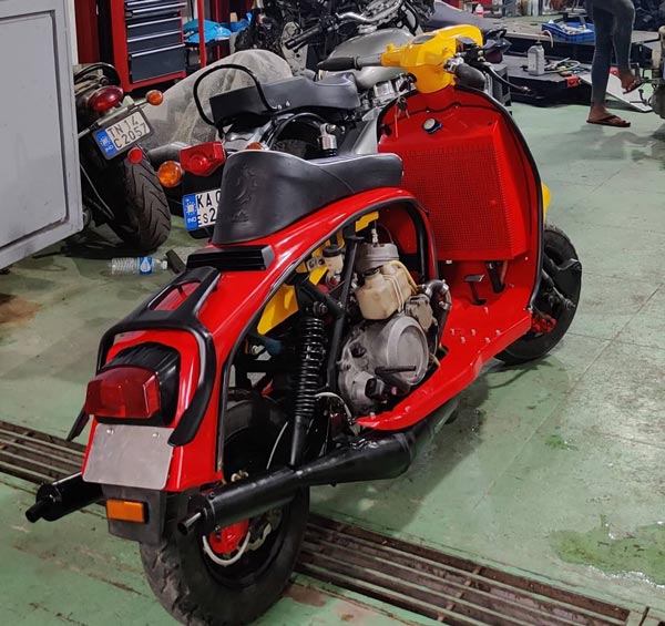 Lambretta Modified Scooter Powered By 350cc Twin-Cylinder Two-Stroke Engine: Specs, Performance & Other Details