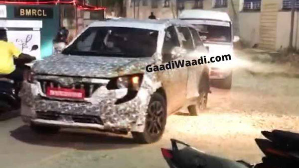Spy Pics: Mahindra XUV500 Next-Generation SUV Spotted Testing In Karnataka