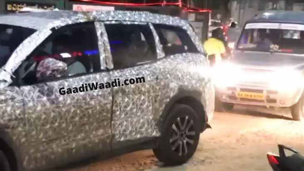 Spy Pics: Mahindra XUV500 Next-Generation SUV Spotted Testing In Karnataka