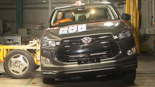 Toyota Innova Crysta Awarded 5-Star Safety Rating By ASEAN NCAP: Details