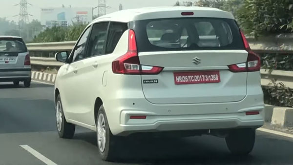 Spy Pics: Maruti Suzuki Ertiga BS6 Diesel Tour M Variant Spotted Testing In Harayana