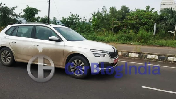 Spy Pics: Skoda Kamiq Mid-Size SUV Spotted Testing Again In India