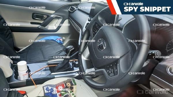 Spy Pics: Tata Gravitas Interiors Revealed While Testing Again Ahead Of Launch