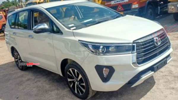 Toyota Innova Facelift (2021) Spotted At Dealer Stockyard In India Ahead Of Launch: Details