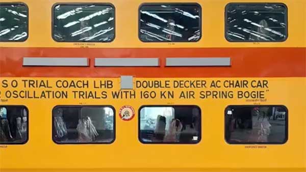 Double-Decker Train With 160Km/h Top-Speed Developed By RCF Kapurthala: Will Connect Busiest Routes Across India