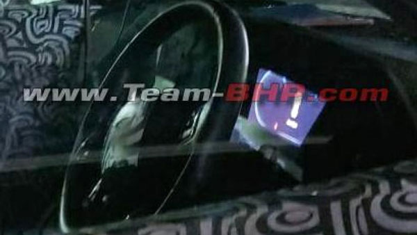 Spy Pics: New Mahindra XUV500 Digital Instrument Cluster Display Revealed