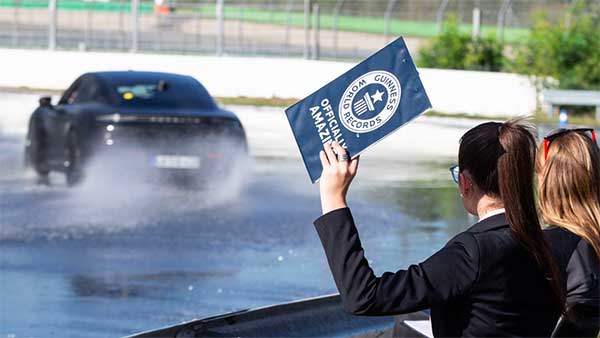 World Drifting Record By Porsche Taycan: Electric Supercar Enters Guinness World Record Books By Drifting For 42.171 Kms In 55 Minutes