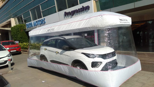 Tata Car Safety Bubble: Company Keeps Customer Cars In Sanitised Air Enclosure At The Time Of Delivery